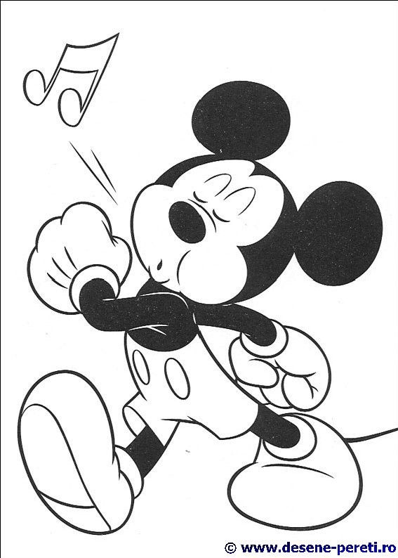 Mickey desene de colorat